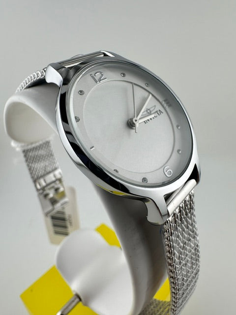 70291 - Invicta Angel  Lady 31mm Silver Tone Case White+Silver Metal Dial Silver Band VJ21C Quartz #2