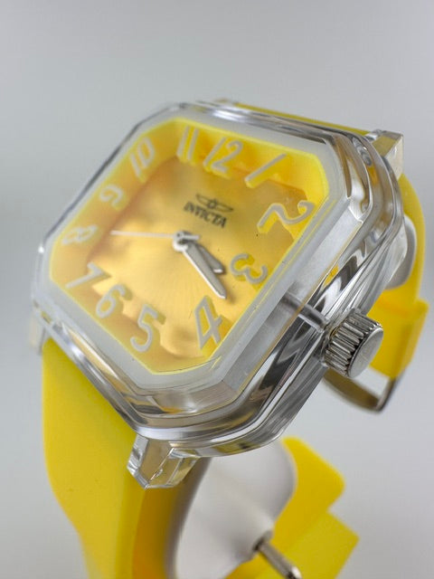 70320 - Invicta Celestial  Lady 39mm Transparent Tone Case Yellow Plastic Dial Yellow Band SD-006 Quartz #2