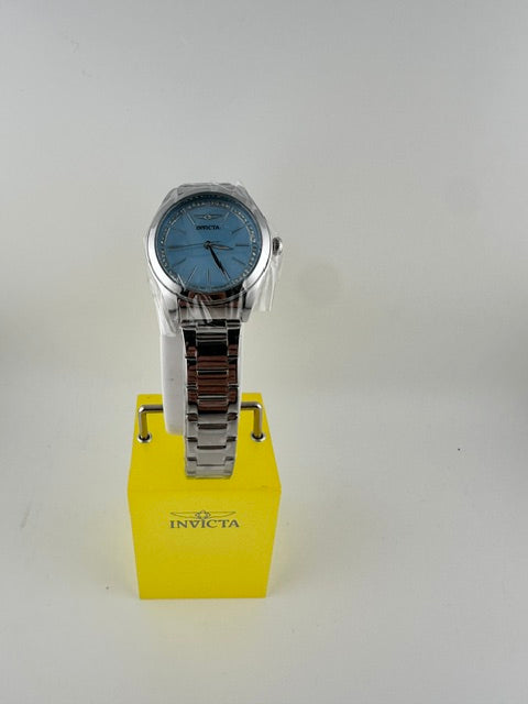 70416 - Invicta Celestial  Lady 33mm Silver Tone Case Blue Metal Dial Silver Band SD-006 Quartz #3