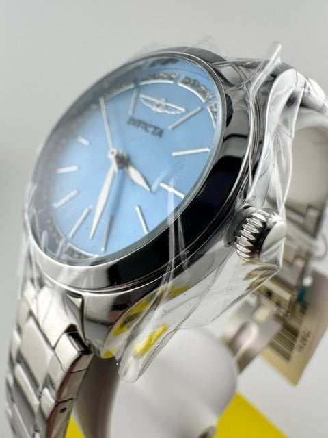 70416 - Invicta Celestial  Lady 33mm Silver Tone Case Blue Metal Dial Silver Band SD-006 Quartz #3
