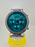 70370 - Invicta Celestial  Lady 38mm Silver Tone Case Blue Metal Dial White Band SD-007 Quartz #6