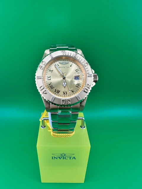 12820 - Invicta Pro Diver Crestlink 0.06 Carat Diamond Swiss Ronda 515 Caliber Men's Watch - 40mm, Gold (12820) #2