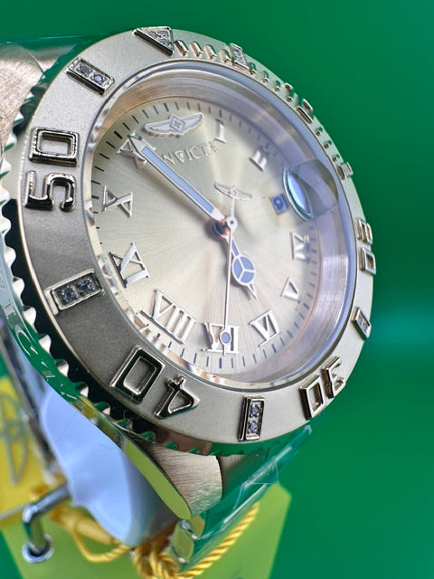 12820 - Invicta Pro Diver Crestlink 0.06 Carat Diamond Swiss Ronda 515 Caliber Men's Watch - 40mm, Gold (12820) #2