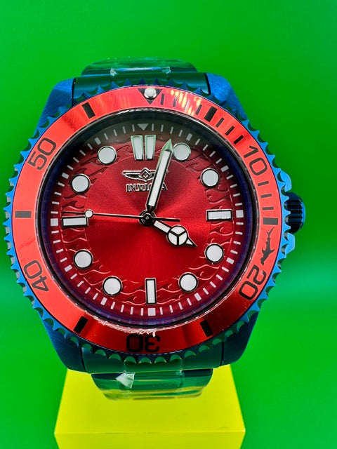 50965 - Invicta Pro Diver Men 43mm Stainless Steel Blue Red+Gradient dial PC21 Quartz #18
