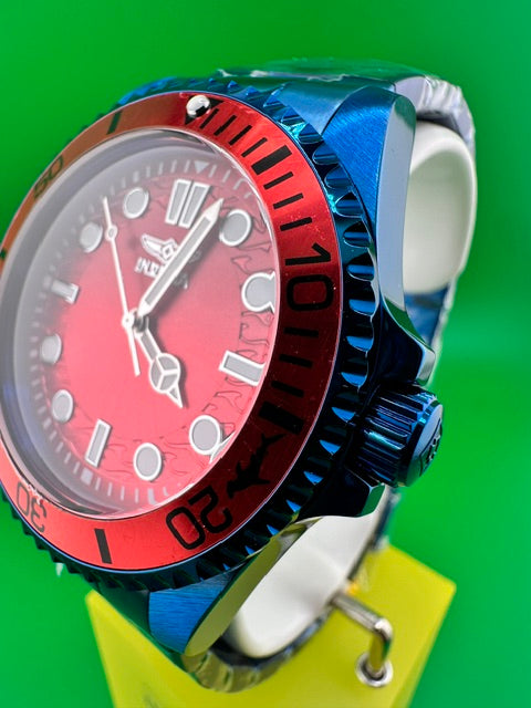 50965 - Invicta Pro Diver Men 43mm Stainless Steel Blue Red+Gradient dial PC21 Quartz #18
