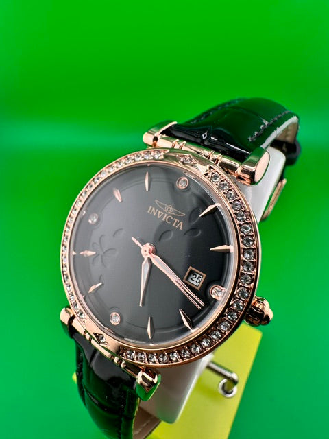 70310 - Invicta Celestial  Lady 33.2mm Rose Gold Tone Case Black Metal Dial Black Band VJ12B Quartz #4