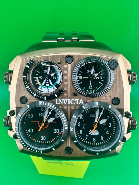 50659- Invicta Aviator Zulu Time Men's Watch - 50mm. Brown (50659)