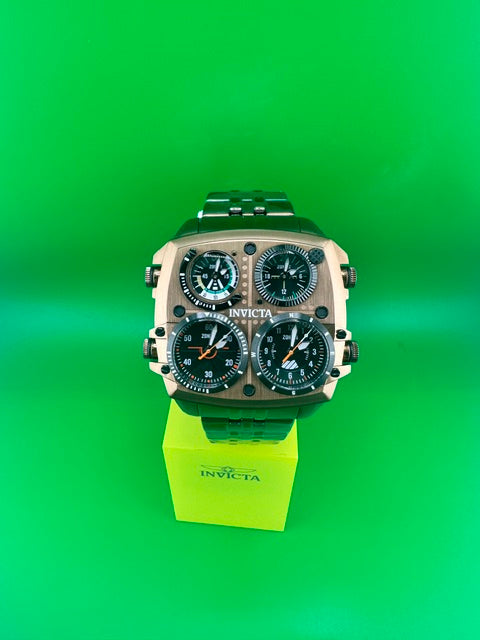 50659- Invicta Aviator Zulu Time Men's Watch - 50mm. Brown (50659)