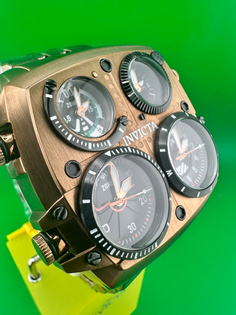 50659- Invicta Aviator Zulu Time Men's Watch - 50mm. Brown (50659)