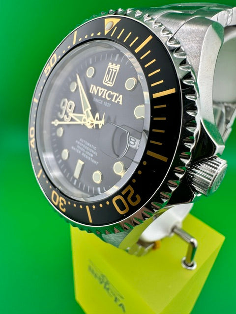 51308 20/99- Invicta JT Nerovia Automatic Men's Watch - 47mm, Steel Tone Case Black Metal Dial Steel Band NH35A #12