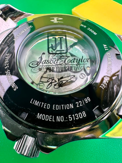 51308-22/99 - Invicta JT Nerovia Automatic Men's Watch - 47mm, Steel Tone Case Black Metal Dial Steel Band NH35A #15