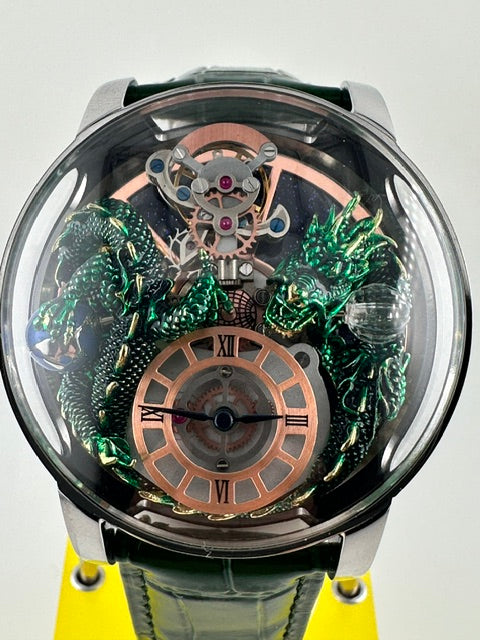 70579 - Invicta Objet D Art Dragon Edition Swiss Ronda 762 Caliber Men's Watch - 45.5mm, Green with Interchangeable Strap (70579) #1