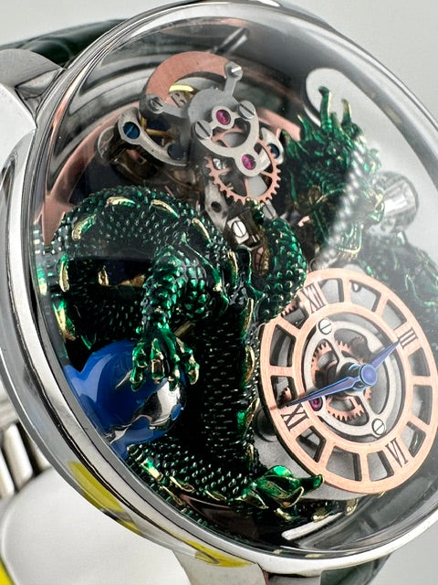 70579 - Invicta Objet D Art Dragon Edition Swiss Ronda 762 Caliber Men's Watch - 45.5mm, Green with Interchangeable Strap (70579) #1