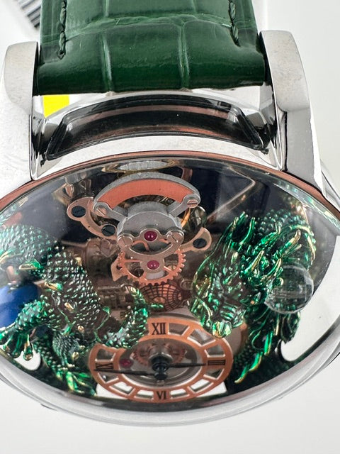 70579 - Invicta Objet D Art Dragon Edition Swiss Ronda 762 Caliber Men's Watch - 45.5mm, Green with Interchangeable Strap (70579) #1