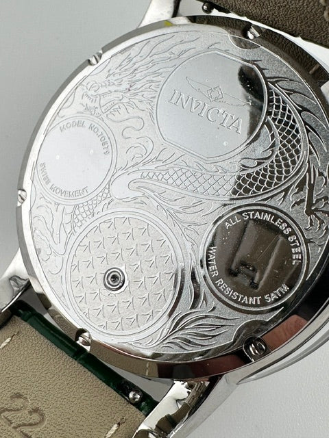 70579 - Invicta Objet D Art Dragon Edition Swiss Ronda 762 Caliber Men's Watch - 45.5mm, Green with Interchangeable Strap (70579) #1