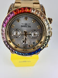70314 - Invicta Angel  Lady 42mm Gold Tone Case Gold Metal Dial Gold Band SD-007 Quartz #70