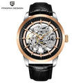 PAGANI DESIGN Business Man Watch Luxury Skeleton Hollow Leather Men's Wristwatch New Mechanical Male Clock Relogio Masculino