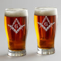 Freemason Personalized Pint Glass – Laser Engraved Masonic Lodge Gift for Men
